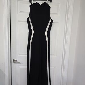 SPANX Elegant Black and Cream Jumpsuit